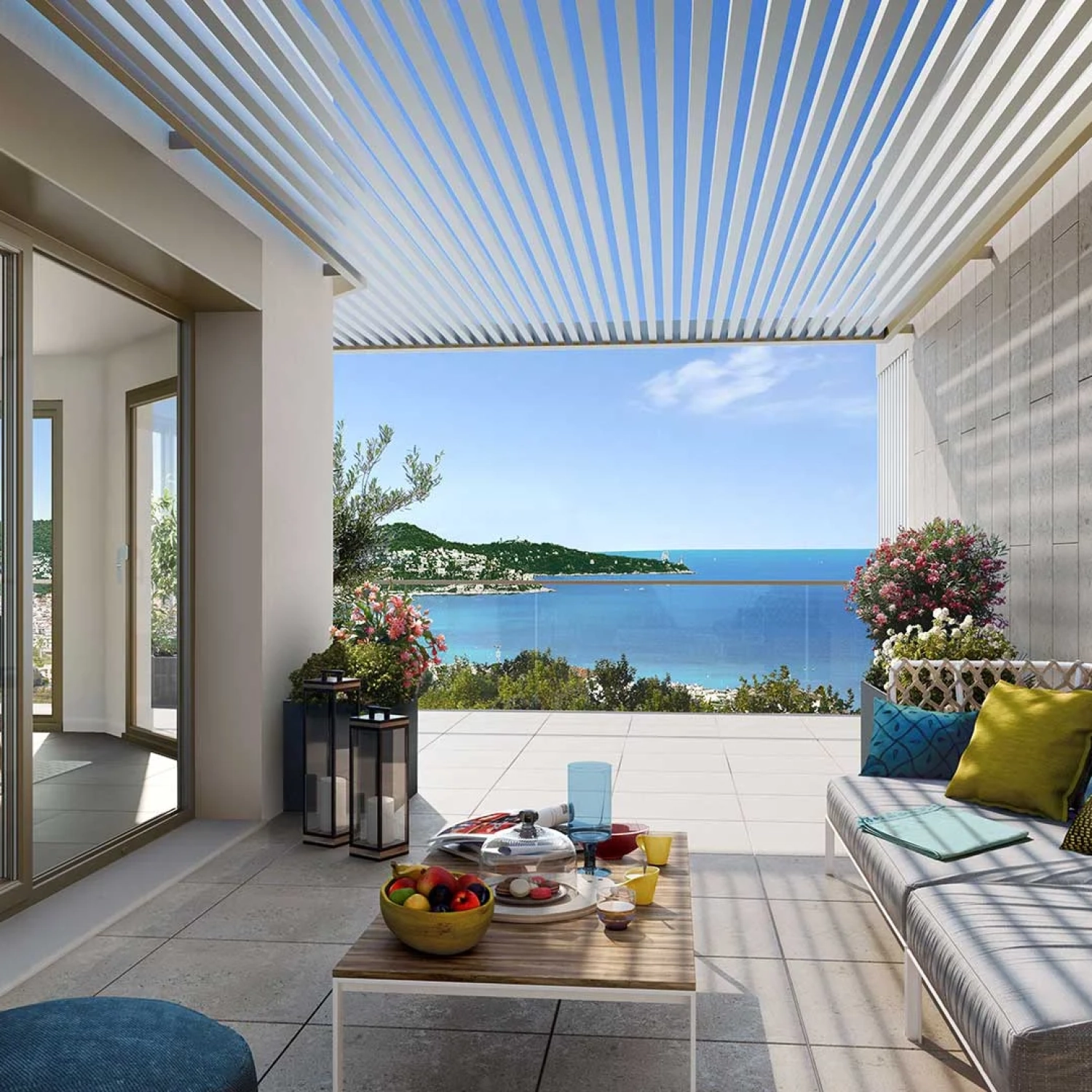 pergola vue mer